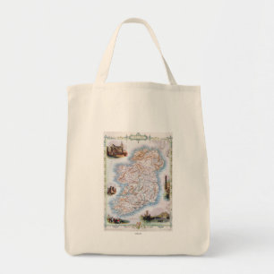 Kaart: Ierland, 1851 Tote Bag