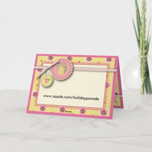 Kaart II van het theestel (Achterkant)