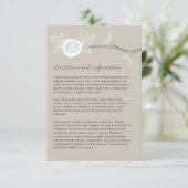 Kaart Informatie over Whimsical Wedding Tree Branc (Staand voorkant)