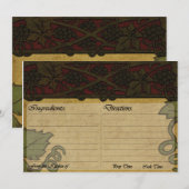 Kaart Italiaanse stijl Ontvanger (Voorkant / Achterkant)