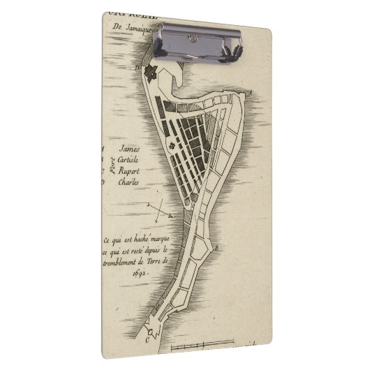 KAART: JAMAICA, 1755 KLEMBORD (Rechts)