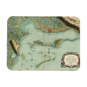 KAART: JAMAICA, 1756 MAGNEET