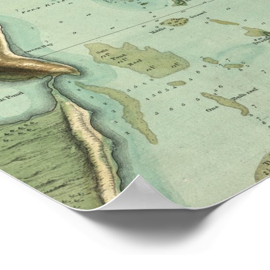 KAART: JAMAICA, 1756 POSTER (Hoek)