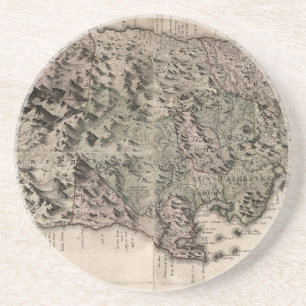KAART: JAMAICA, 1763 ZANDSTEEN ONDERZETTER