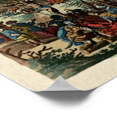 kaart Jeruzalem Poster (Hoek)