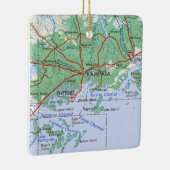 kaart Kampala Uganda Keramisch Ornament (Rechts)