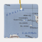  kaart Kanaaleilanden Keramisch Ornament (Voorkant)