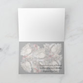 Kaart, Kerst, Nieuwjaar - Poinsettia Kaart (Binnen)