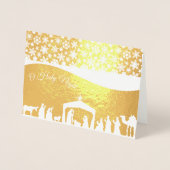 Kaart kerstmis folie (Voorkant)