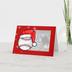 Kaart - Kerstmis met honkbal