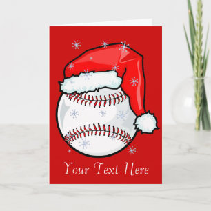 Kaart - Kerstmis met honkbal