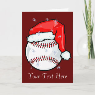 Kaart - Kerstmis met honkbal