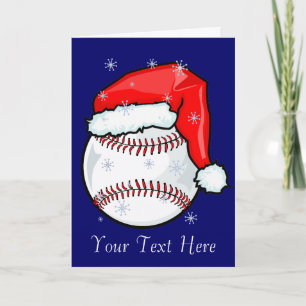 Kaart - Kerstmis met honkbal