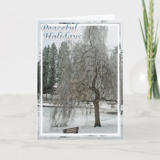 Kaart, Kerstmis, Nieuwjaar - Vreedzame Feestdagen Kaart