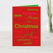 kaart "Kerstmis rond de derde wereld" (Voorkant)