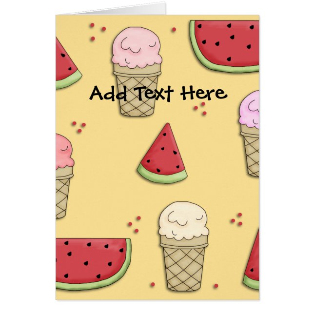 Kaart Kind Ice Cream Watermelon (Voorkant)