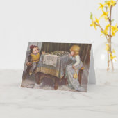 Kaart  kinderschoenen (Gele Bloem)