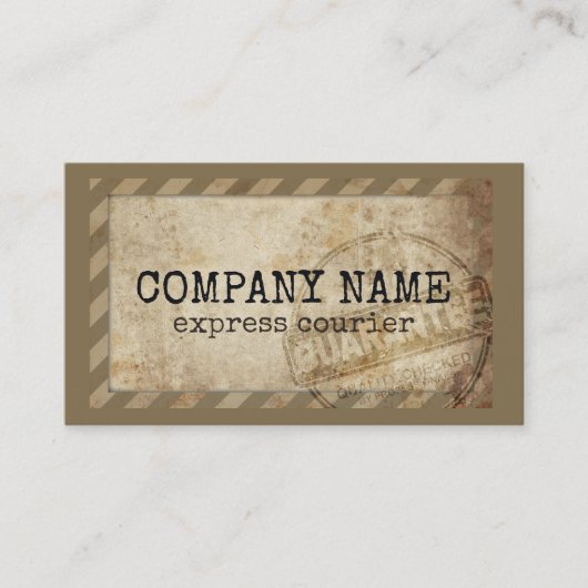 Kaart koeriersdienst Visitekaartje (Voorkant)