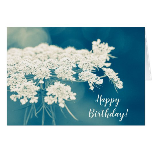 Kaart koningin Anne's Lace Custom Happy Birthday (Voorkant Horizontaal)