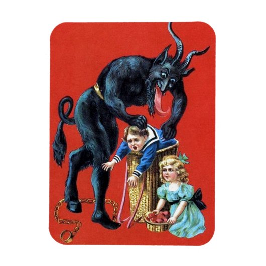 kaart Krampus koelkast magnet Magneet (Verticaal)
