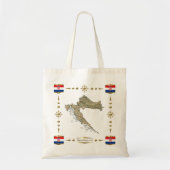 Kaart Kroatië + Klagzak Tote Bag (Voorkant)