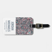 Kaart Kyoto Japan Bagagelabel (Voorkant horizontaal)