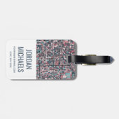 Kaart Kyoto Japan Bagagelabel (Achterkant horizontaal)