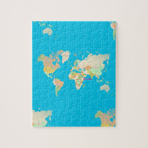 kaart legpuzzel