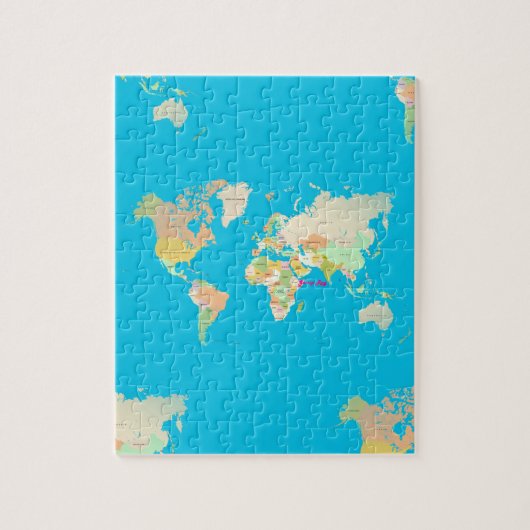 kaart legpuzzel (Verticaal)