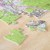 kaart Libanon & Hanover New Hampshire (1959) Legpuzzel (Zijkant)