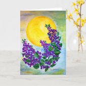 Kaart Lilacs in de midzomerzon (Gele Bloem)