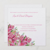 Kaart-Lilies van de Uitnodiging van het Tempelhuwe (Voorkant / Achterkant)