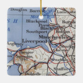  kaart Liverpool England Keramisch Ornament (Achterkant)
