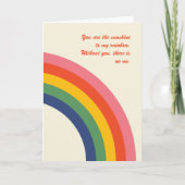Kaart  Love Rainbow Moederdag (Voorkant)