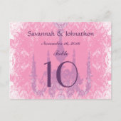 Kaart  luchters roze (Voorkant)