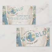 kaart Luier Raffle Tickets (Voorkant / Achterkant)