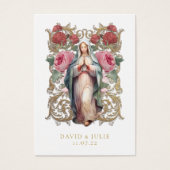 Kaart Maagd Mary katholieke bruiloft (Voorkant)
