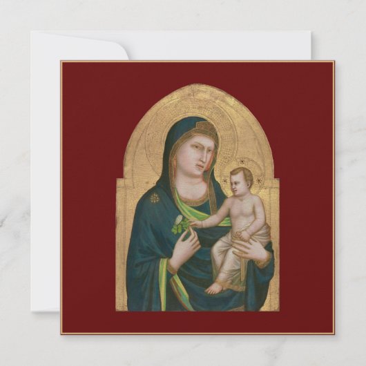 KAART : MADONNA & KIND : GIOTTO : 1337 (Voorkant)