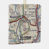 kaart Magdalena New Mexico Keramisch Ornament (Rechts)