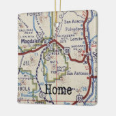 kaart Magdalena New Mexico Keramisch Ornament (Links)