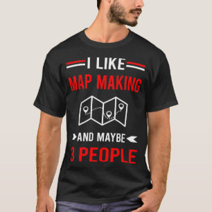 Kaart Making Mapmaking Cartografie Cartograaf T-shirt