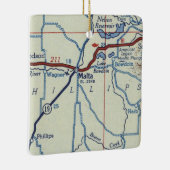 kaart Malta Montana Keramisch Ornament (Rechts)