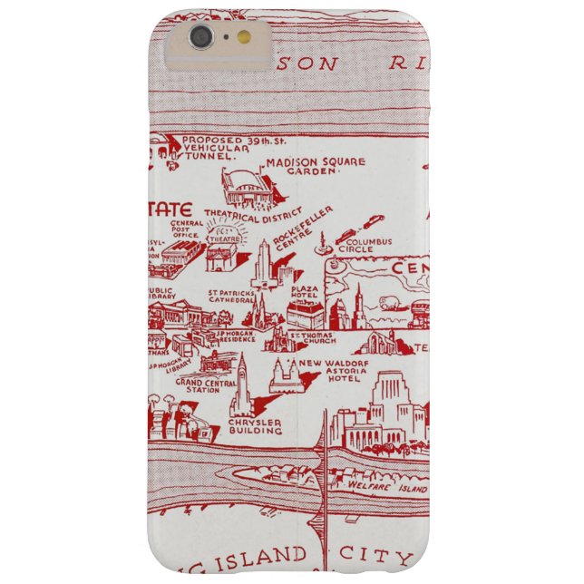 KAART: MANHATTAN, c1935 Case-Mate iPhone Case (Achterkant)