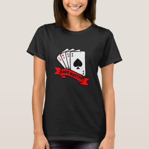 Kaart Master - Spelkaarten - Poker Rummy Blackjack T-shirt