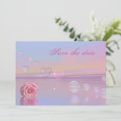 Kaart met aankondiging om de datum te reserveren (Staand voorkant)