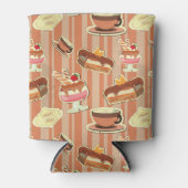  kaart met aardbeiendessert blikjeskoeler (Voorkant)