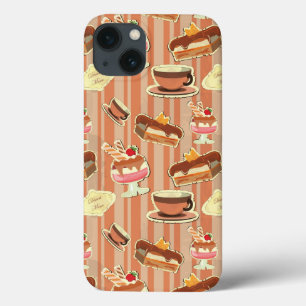 kaart met aardbeiendessert iPhone 13 hoesje