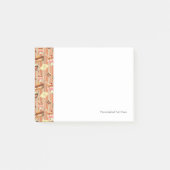  kaart met aardbeiendessert post-it® notes (Voorkant)