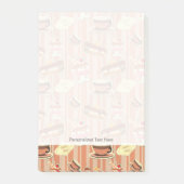  kaart met aardbeiendessert post-it® notes (Voorkant)