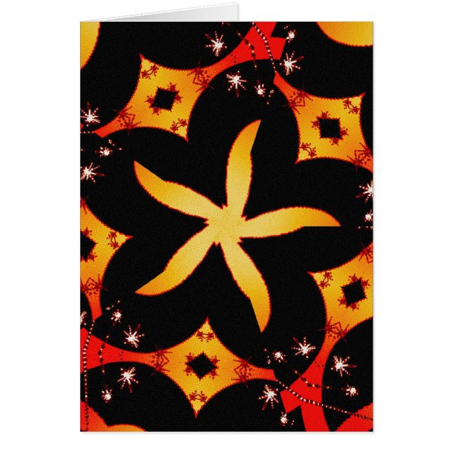 Kaart met abstracte vlinder (Voorkant)